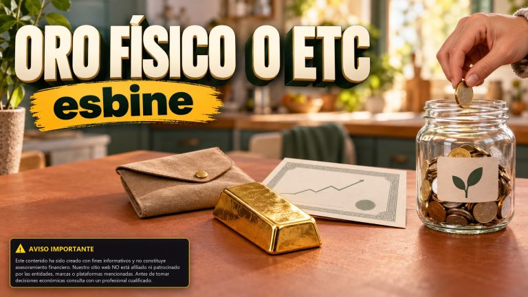 Cómo invertir en oro en 2026: diferencias entre oro físico y ETC, costes de compra y riesgos